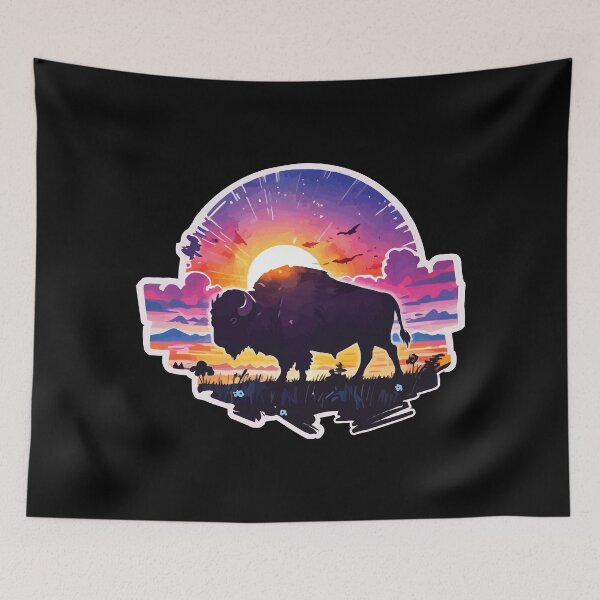 Item preview, Buffalo silhouette designed and sold by Getup-clothing.