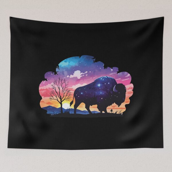 Item preview, Buffalo silhouette designed and sold by Getup-clothing.