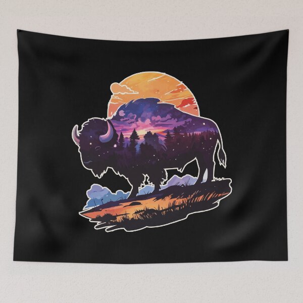 Item preview, Buffalo silhouette designed and sold by Getup-clothing.