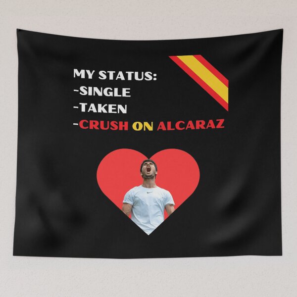 Item preview, Love status Carlos Alcaraz designed and sold by MegaTrendShop.