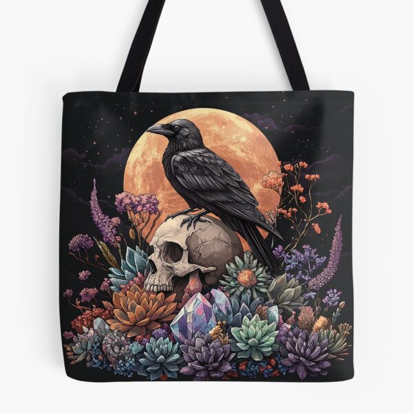 Item preview, Raven Moon Essential - Wildflowers And Gems designed and sold by GrinGalore.