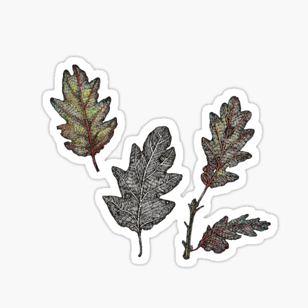 Item preview, Here and There, Oak Leaves. designed and sold by beeonmars.