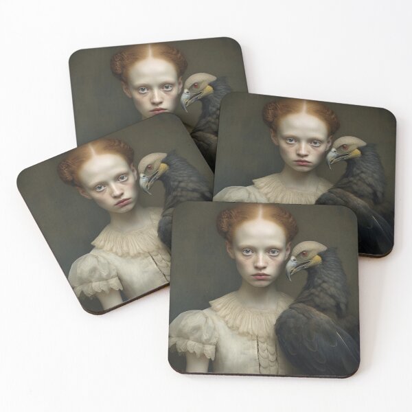 Item preview, Medieval Girl With Bird of Prey designed and sold by whitecat23.