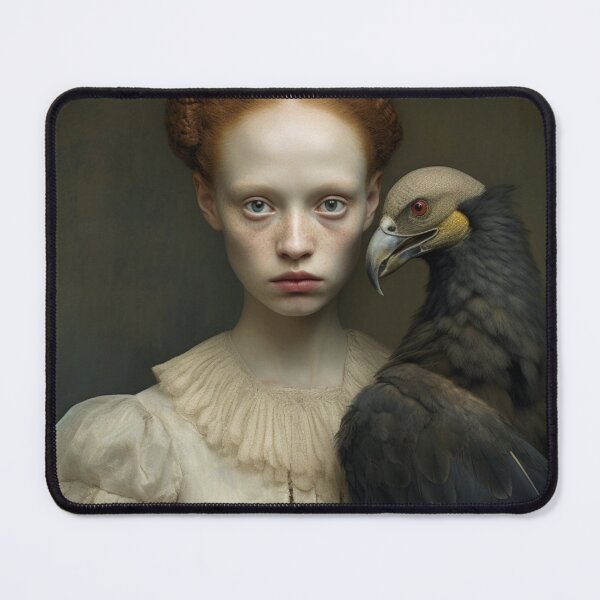 Item preview, Medieval Girl With Bird of Prey designed and sold by whitecat23.