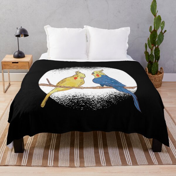 Item preview, Blue and Yellow Birds Resting designed and sold by TurtleDojo.