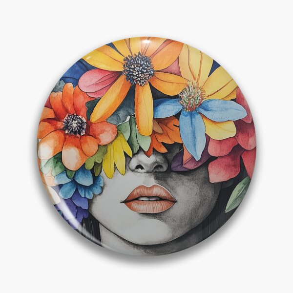 Item preview, Flowers on Young Woman 2 designed and sold by Ford House Gallery.