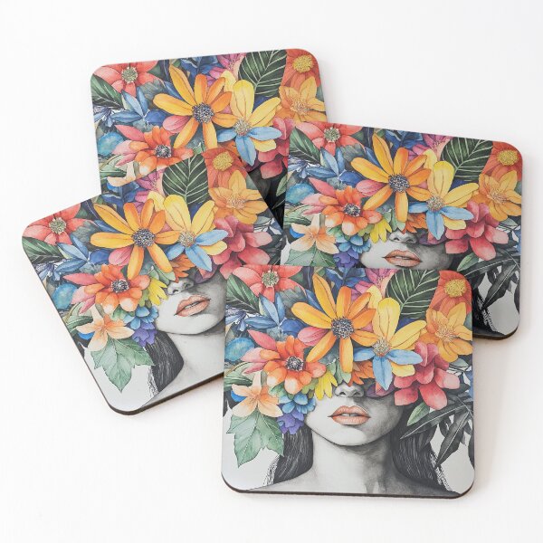 Item preview, Flowers on Young Woman 2 designed and sold by Ford House Gallery.