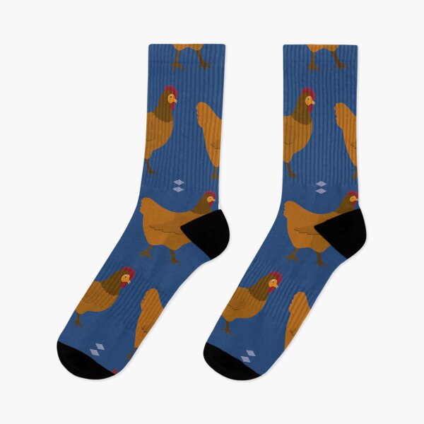 Item preview, Chickens on blue designed and sold by reneesillus.