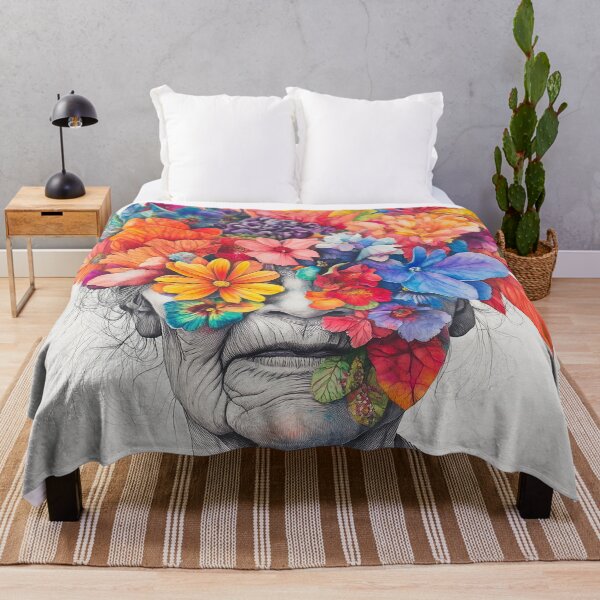 Item preview, Flowers on Old Woman designed and sold by Ford House Gallery.