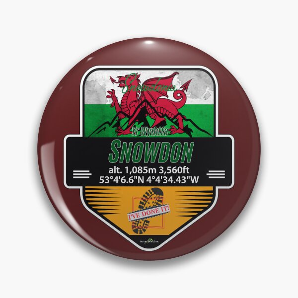 Item preview, Snowdon Yr Wyddfa Hiking I've Done It! Wales Sticker T-Shirt 01 designed and sold by OuterShellUK.