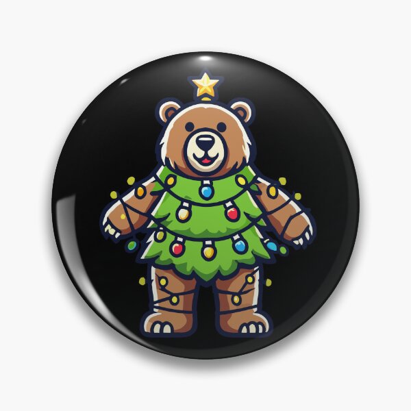 Item preview, Festive Bear Tree for Holiday Cheer designed and sold by LuminOrb.