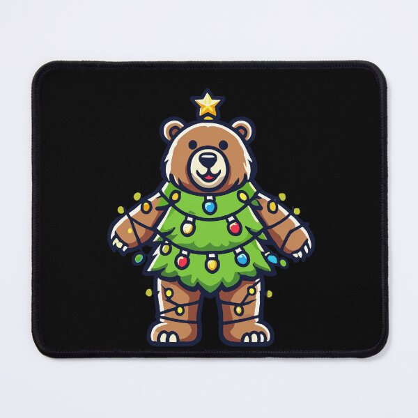 Item preview, Festive Bear Tree for Holiday Cheer designed and sold by LuminOrb.