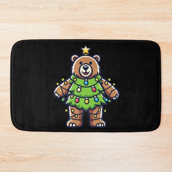 Item preview, Festive Bear Tree for Holiday Cheer designed and sold by LuminOrb.