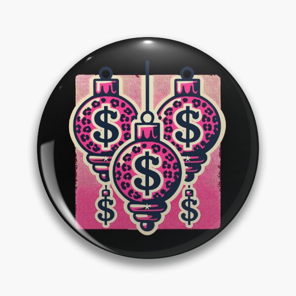 Item preview, Leopard Print Dollar Sign Ornaments designed and sold by LuminOrb.