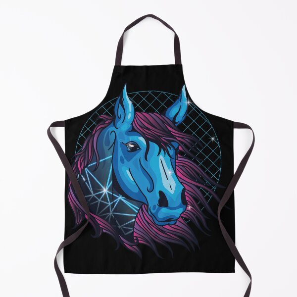 Item preview, Futuristic Blue Horse with Pink Mane designed and sold by TurtleDojo.