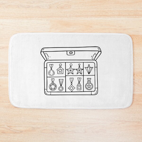 Item preview, Pins, medals, and emblems arranged in a box case designed and sold by rasagamastore.