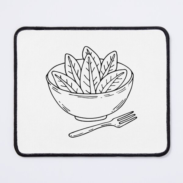 Item preview, Endive leaves placed in a salad bowl with a fork  designed and sold by rasagamastore.