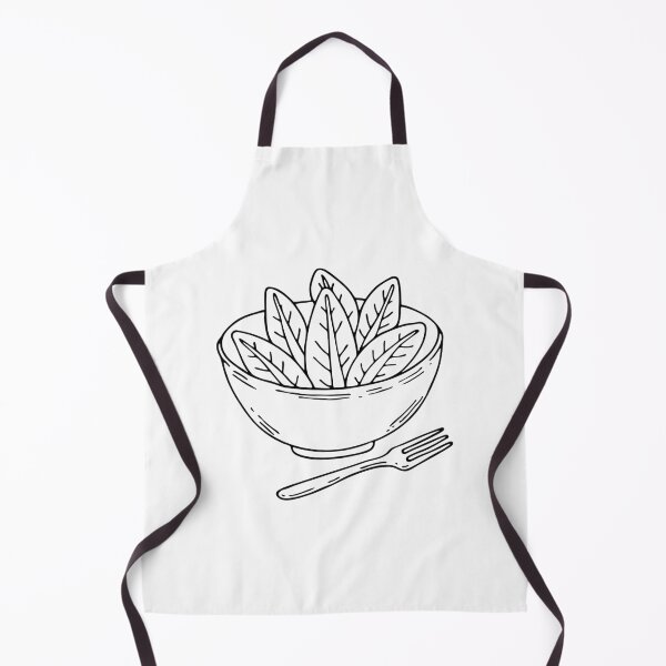 Item preview, Endive leaves placed in a salad bowl with a fork designed and sold by rasagamastore.