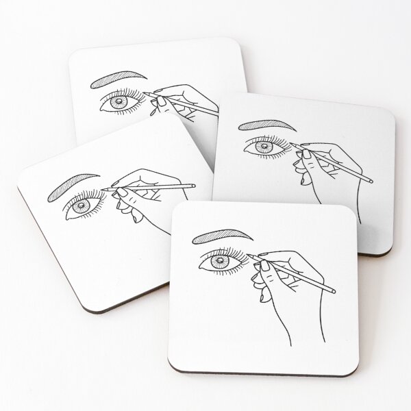 Item preview, Hand drawing close-up eye woman eyebrow with a pencil designed and sold by rasagamastore.