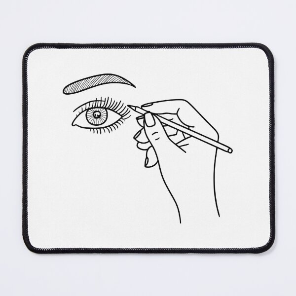 Item preview, Hand drawing close-up eye woman eyebrow with a pencil designed and sold by rasagamastore.