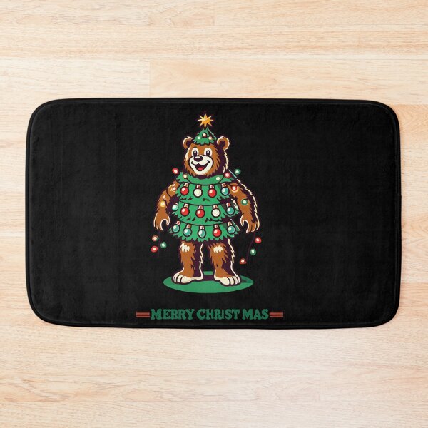 Item preview, Merry Christmas Bear Tree Lights Festive Fun designed and sold by LuminOrb.