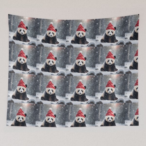 Item preview, Cute Panda with sant hat designed and sold by JustSlay28.