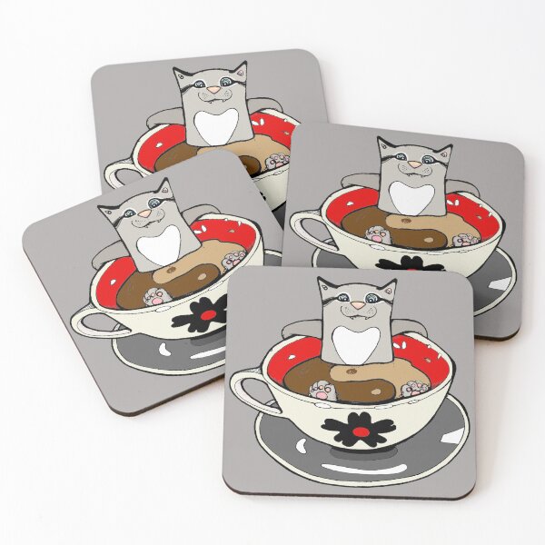 Item preview, Coffeelover Cat  designed and sold by Kiekeboekat.