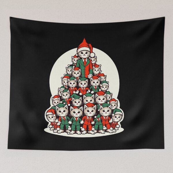 Item preview, Christmas Cats Christmas Tree Parade designed and sold by LuminOrb.