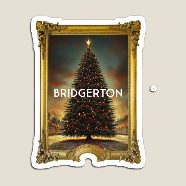 Aperçu de l'œuvre Portrait de l'arbre de Noël de Bridgerton sur Netflix créée et vendue par KamiTrendz.