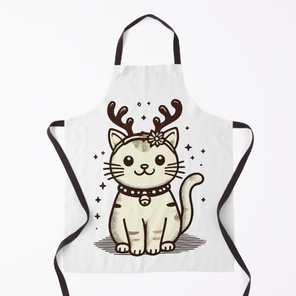 Item preview, Cute Festive Cat with Antlers Design designed and sold by LuminOrb.