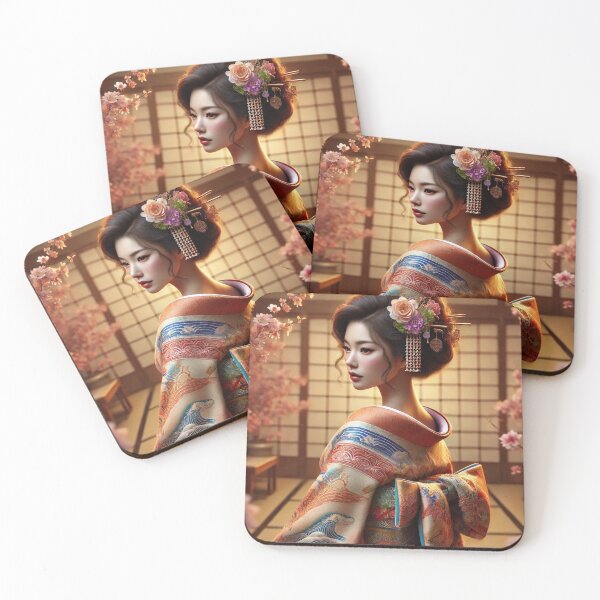 Item preview, Japanese Woman in Traditional Kimono designed and sold by Thanabordee.
