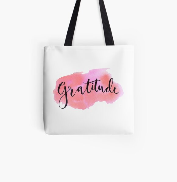 Gratitude All Over Print Tote Bag