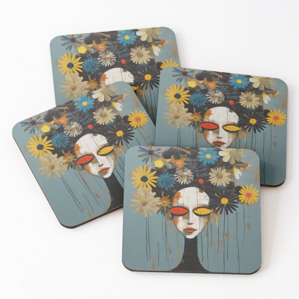 Item preview, Flower Head Abstract designed and sold by whitecat23.