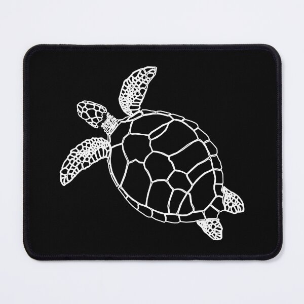 Item preview, Sea Turtle Detail in White designed and sold by RedFishyTee.