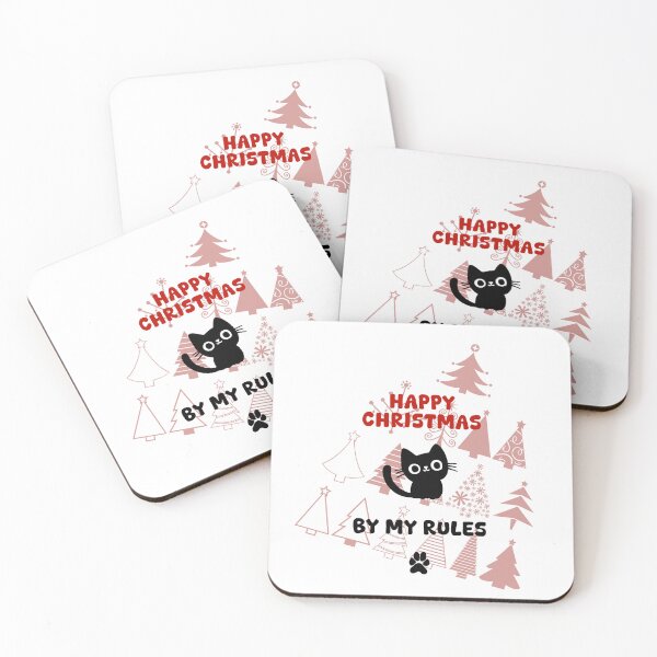 Item preview, HAPPY CHRISTMAS BY MY RULES, Unique designed and sold by villacreativa.