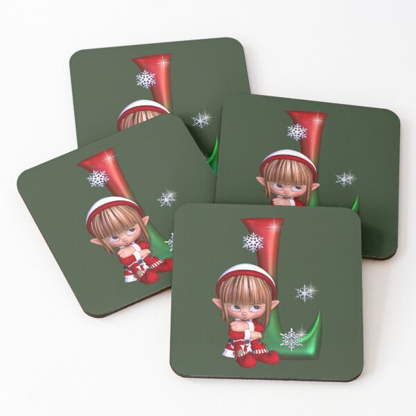 Item preview, Christmas Elf with L designed and sold by Marialen.