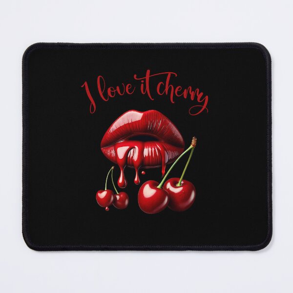 Item preview, I Love It Cherry, Glossy Red Lips designed and sold by ToxiCool.