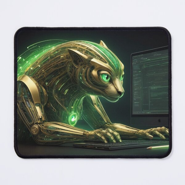 Item preview, Cybernetic Coder Cat designed and sold by Pays-des-Pixels.