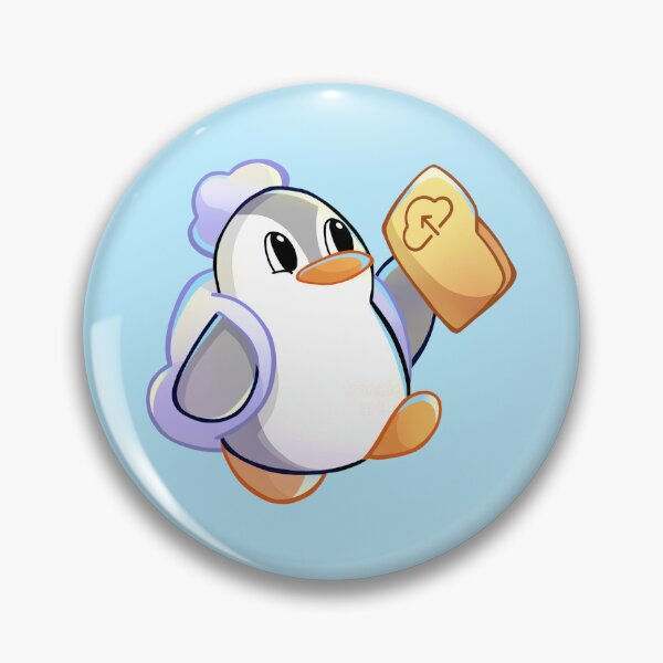 Item preview, Byte the Penguin! designed and sold by franzieart.