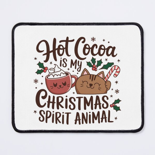 Item preview, Hot Cocoa is my Christmas Spirit Animal designed and sold by leshewle.