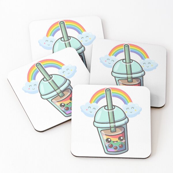 Item preview, Pride Boba Tea LGBTQ Rainbow Kawaii designed and sold by wesdesignshop.