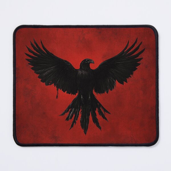 Item preview, Black Ancient Raven Emblem designed and sold by GrinGalore.