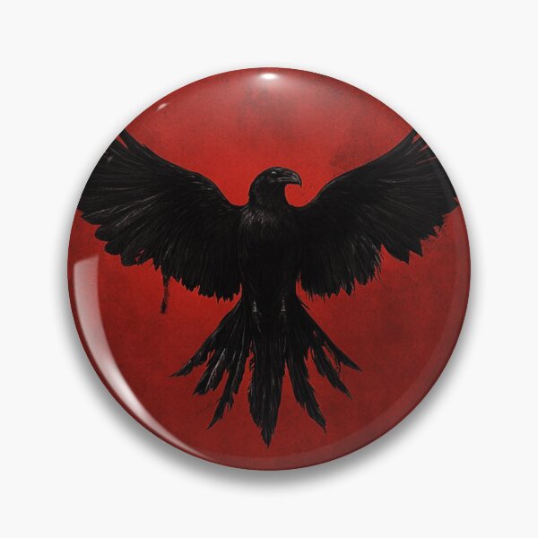 Item preview, Black Ancient Raven Emblem designed and sold by GrinGalore.