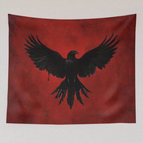 Item preview, Black Ancient Raven Emblem designed and sold by GrinGalore.
