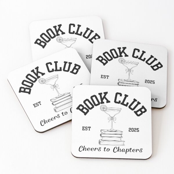 Item preview, Book Club, Cheers to Chapters, reader and cocktails,  designed and sold by inkdrinkingdove.