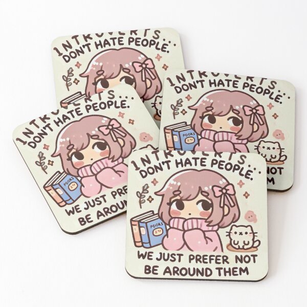 Item preview, Introverts don’t hate people. We just prefer not to be around them. designed and sold by cherryfoxy24.