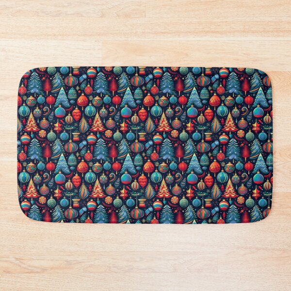 Item preview, Vintage style christmas decoration pattern motif (AI) designed and sold by DFLC Prints.