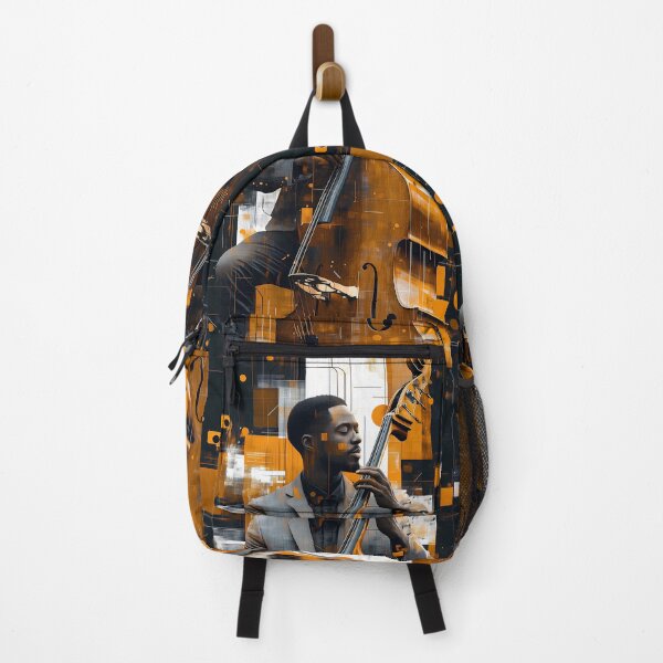 Item preview, Black man playing a double bass designed and sold by alessionastro.