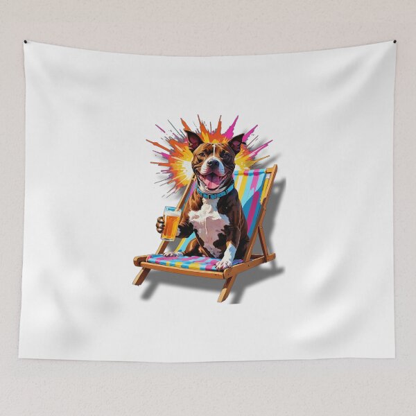 Item preview, Beer Dog Staffi Neon Dog designed and sold by Dan9010.