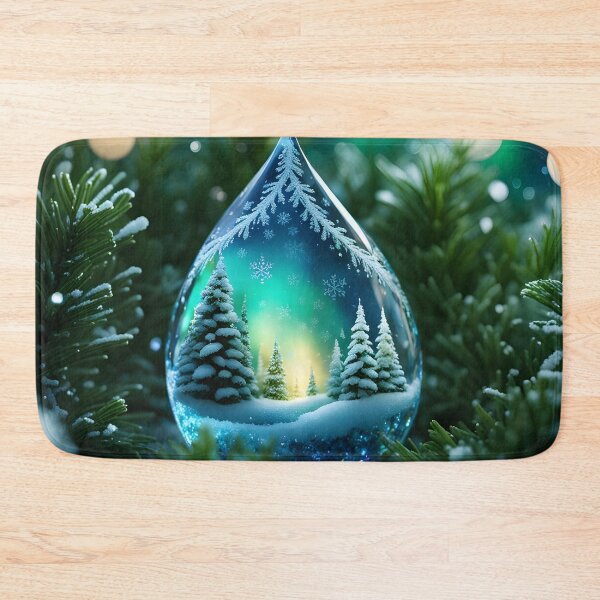 Item preview, Christmas Scene In A Crystal Raindrop designed and sold by debbiedwarika.